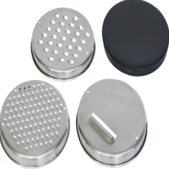 Outlet Bol à mixer inox avec base silicone et 3 râpes Ø22xH11,2cm Préparation Culinaire