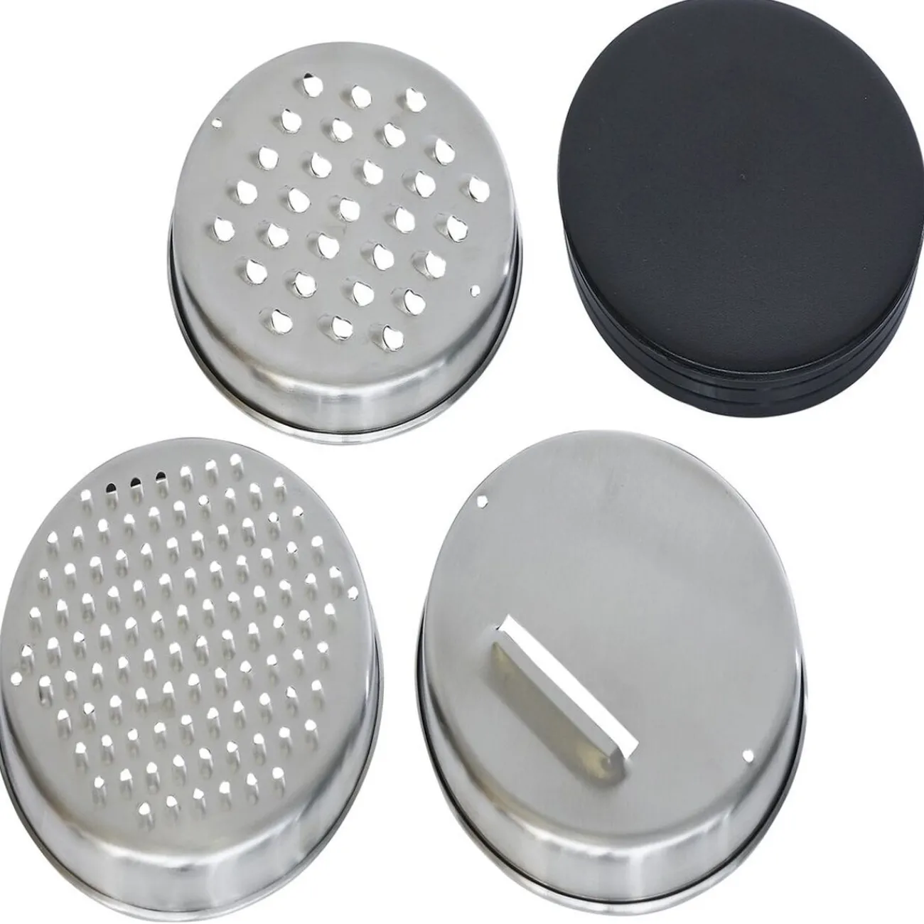 Outlet Bol à mixer inox avec base silicone et 3 râpes Ø22xH11,2cm Préparation Culinaire