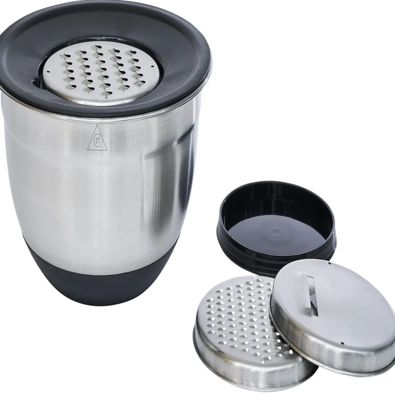 Outlet Bol à mixer inox avec base silicone et 3 râpes Ø22xH11,2cm Préparation Culinaire
