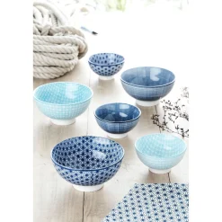 Best Bol céramique décor relief bleu Vaisselle Et Accessoires De Table