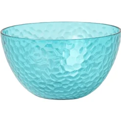 Best Bol plastique bleu martelé x4 Vaisselle Et Accessoires De Table