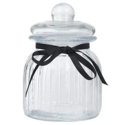 Sale Bonbonnière en verre transparent 1,6L Conservation Alimentaire