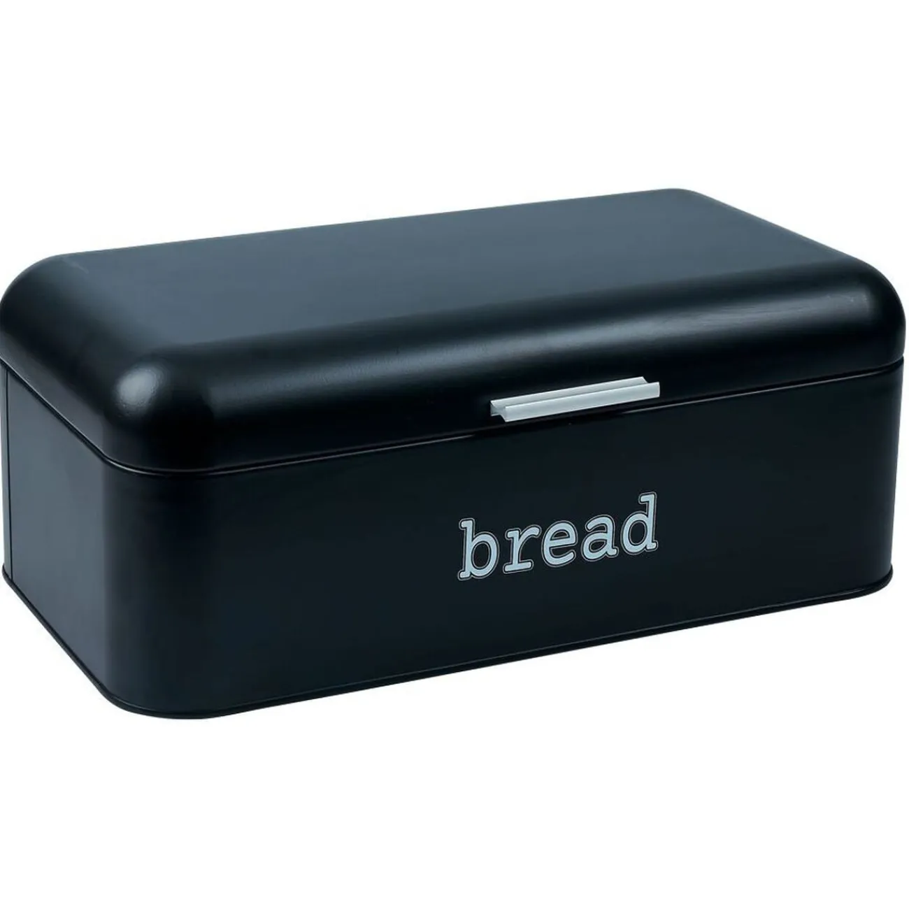 New Boîte à pain en métal noir 23x42x16,5cm Rangement De Cuisine