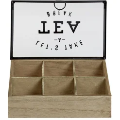 Best Boîte à thé 6 compartiments Tea break Conservation Alimentaire