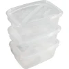 Sale Boîte alimentaire 1,2 L transparente x3 Conservation Alimentaire