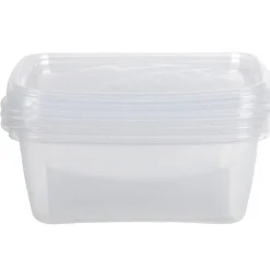 Sale Boîte alimentaire 1,2 L transparente x3 Conservation Alimentaire