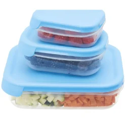 Sale Boîte alimentaire couvercle bleu Conservation Alimentaire