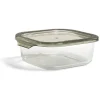 Sale Boîte alimentaire en verre avec couvercle en plastique 800ml Conservation Alimentaire