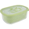 Sale Boîte alimentaire hermétique avec panier fraîcheur 4 L vert Conservation Alimentaire
