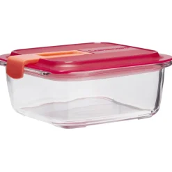 Best Boîte alimentaire Luminarc verre Esay Box transparent et rouge 76 cl Conservation Alimentaire