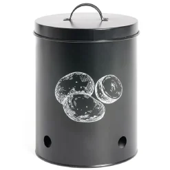 Best Boîte de conservation pour pommes de terre en métal noir Conservation Alimentaire