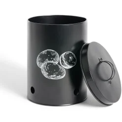 Best Boîte de conservation pour pommes de terre en métal noir Conservation Alimentaire