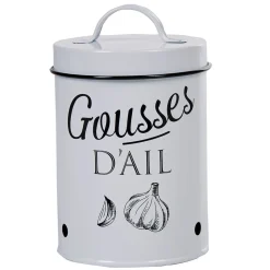 Best Boîte de conservation vintage en métal pour gousses d'ail Conservation Alimentaire