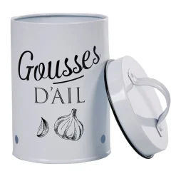 Best Boîte de conservation vintage en métal pour gousses d'ail Conservation Alimentaire