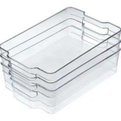 Discount Boîte de rangement transparente pour réfrigérateur x3 Rangement De Cuisine