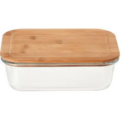 Best Boîte en verre et bambou 1,5 L Conservation Alimentaire