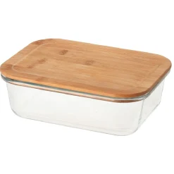 Best Boîte en verre et bambou 1,5 L Conservation Alimentaire