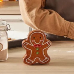 Sale Boîte métal bonhomme pain d'épices Conservation Alimentaire