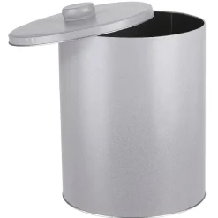 Best Boîte ronde cylindrique métal grise XL avec couvercle Vaisselle Et Accessoires De Table