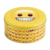 Outlet Boîte ronde métallique design Emoji face Vaisselle Et Accessoires De Table