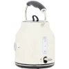 Outlet Bouilloire rétro indicateur température blanc crème 1,7 L Petit Électroménager