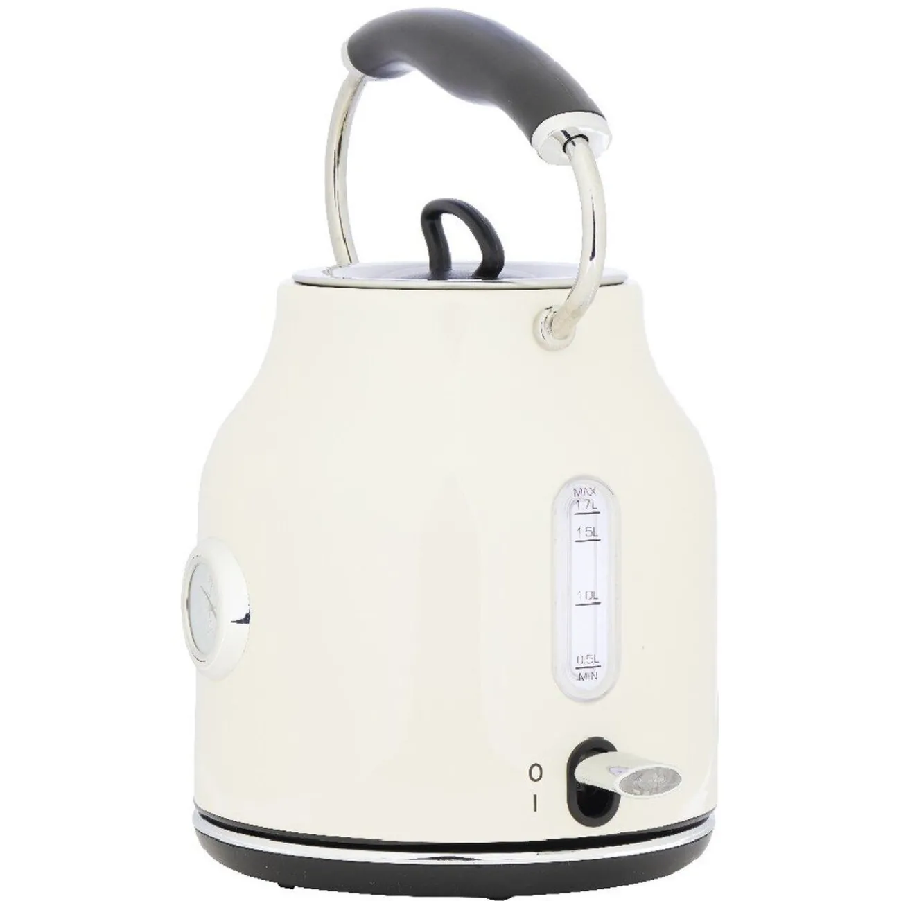 Outlet Bouilloire rétro indicateur température blanc crème 1,7 L Petit Électroménager