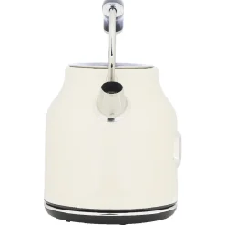 Outlet Bouilloire rétro indicateur température blanc crème 1,7 L Petit Électroménager