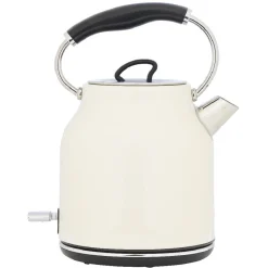 Outlet Bouilloire rétro indicateur température blanc crème 1,7 L Petit Électroménager