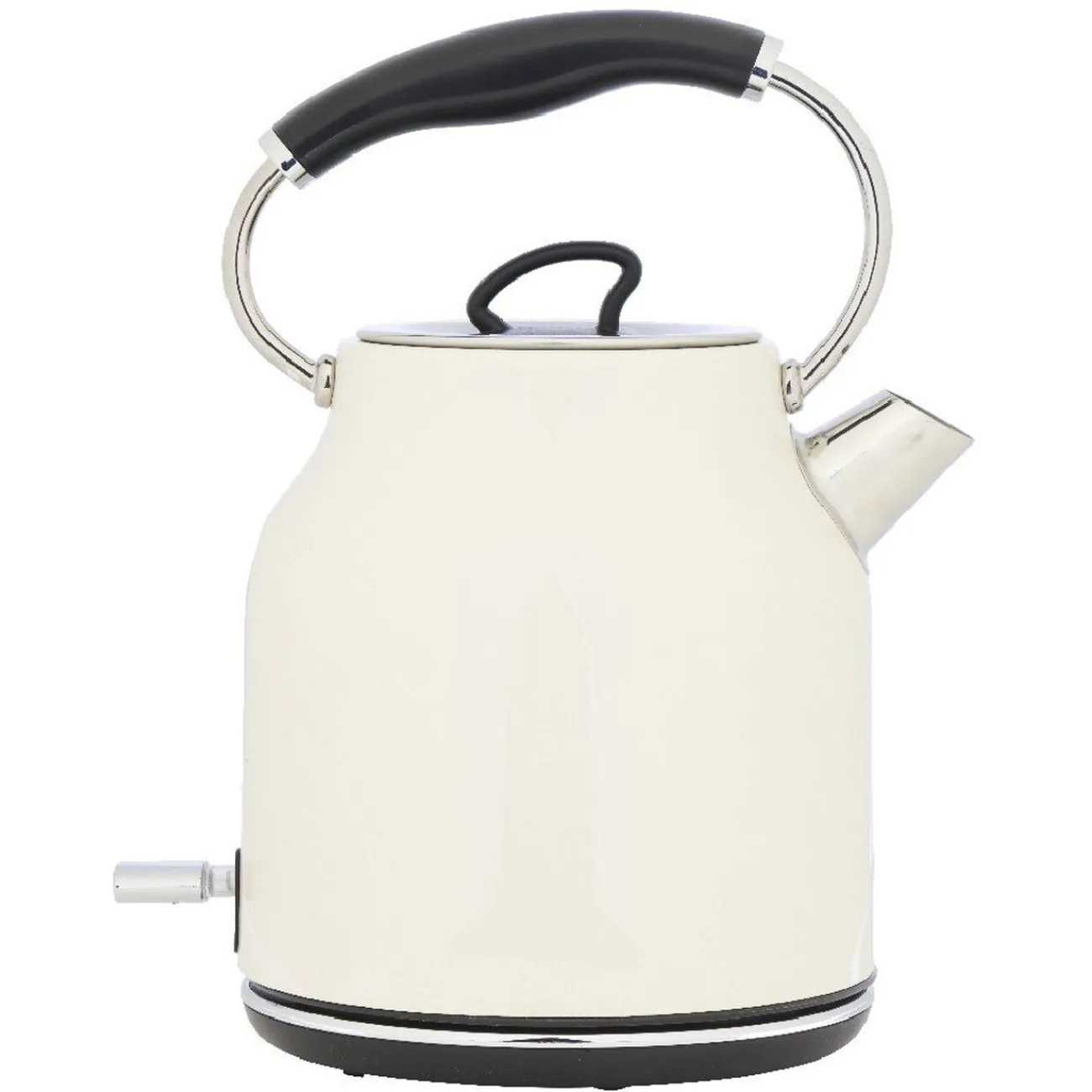 Outlet Bouilloire rétro indicateur température blanc crème 1,7 L Petit Électroménager