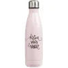 Best Bouteille isotherme inox rose inscription Drink more water 500 ml Conservation Alimentaire