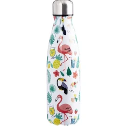 Best Bouteille isotherme inox imprimé tropical 500 ml Conservation Alimentaire