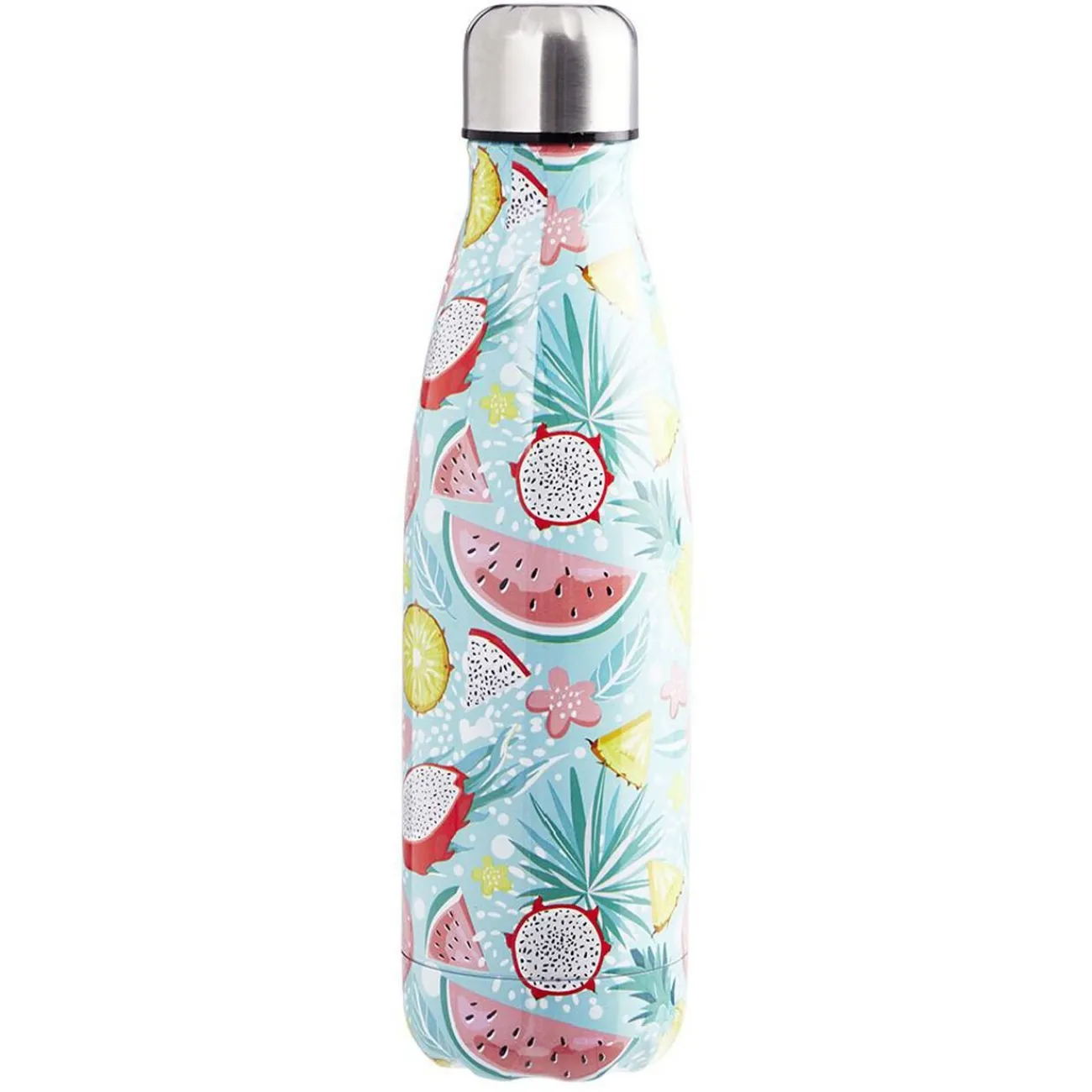 Best Bouteille isotherme inox imprimé tropical 500 ml Conservation Alimentaire