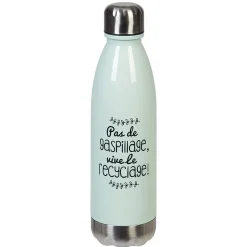 Sale Bouteille plastique réutilisable avec inscription 5 modèles et coloris Conservation Alimentaire