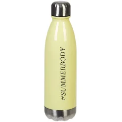 Sale Bouteille plastique réutilisable avec inscription 5 modèles et coloris Conservation Alimentaire