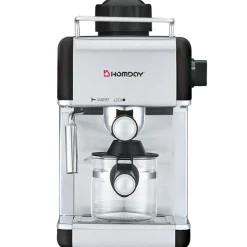 Hot Cafetière expresso Homday noire pour café moulu 800 W Petit Électroménager