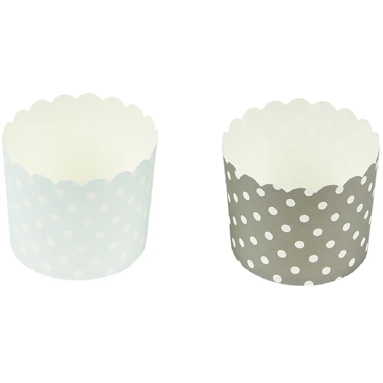 Sale Caissette à muffin motif pois gris bleu x25 Cuisson
