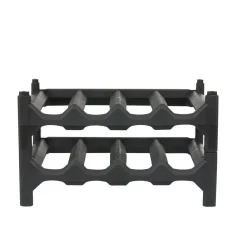 Hot Casier pour 8 bouteilles noir Rangement De Cuisine