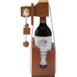 Sale Casse tête bouteille emprisonnée avec cadenas support bois Vaisselle Et Accessoires De Table