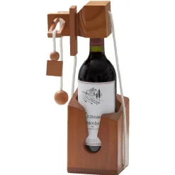 Sale Casse tête bouteille emprisonnée avec cadenas support bois Vaisselle Et Accessoires De Table