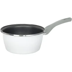 Clearance Casserole acier émaillé noir et blanc Ø 18 cm Cuisson