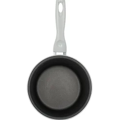 Clearance Casserole acier émaillé noir et blanc Ø 18 cm Cuisson