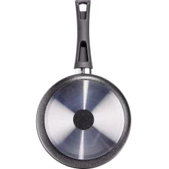 Clearance Casserole effet pierre antiadhérente noir Ø20xH7,5cm Cuisson