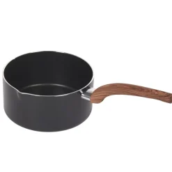 Outlet Casserole noire manche effet bois Ø 18 Cuisson