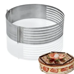 Cercle à pâtisserie extensible spécial génoise inox Cuisson