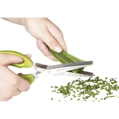 Outlet Ciseaux à herbes fraîches 5 lames tranchantes et peigne de nettoyage Préparation Culinaire