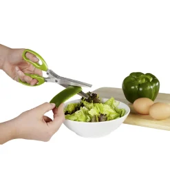 Outlet Ciseaux à herbes fraîches 5 lames tranchantes et peigne de nettoyage Préparation Culinaire