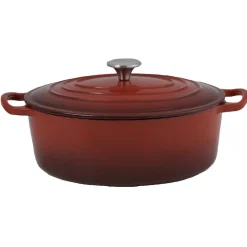 Cocotte en fonte rouge ø 32 cm Cuisson