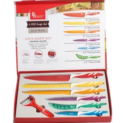 Online Coffret 6 couteaux et éplucheur Préparation Culinaire