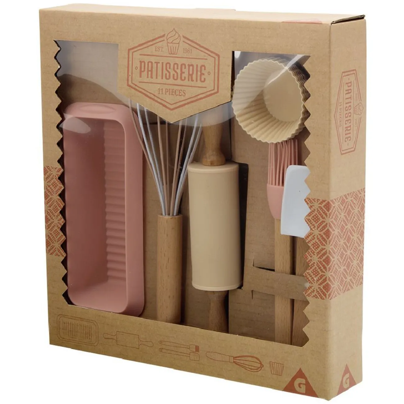 New Coffret pâtisserie en bois pour enfant Préparation Culinaire