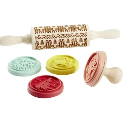 Outlet Coffret rouleau à pâtisserie à motif Noël Préparation Culinaire